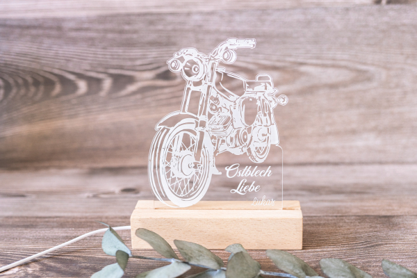 Lampe / Nachtlicht Moped -personalisiert-